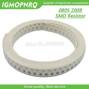 300шт 0805 SMD резистор 200 Ом чип-резистор 1/8 Вт 200R Ом 0805-200R