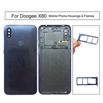 Задняя крышка батарейного отсека для телефона Doogee X80 Корпуса аккумуляторов Рамки Чехол Запчасти для ремонта мобильных телефонов