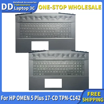 НОВАЯ английская клавиатура Для ноутбука HP OMEN 5 Plus 17-CD TPN-C142 L586455-001 Верхний Корпус Клавиатура с подсветкой США и ПОДСТАВКОЙ для рук