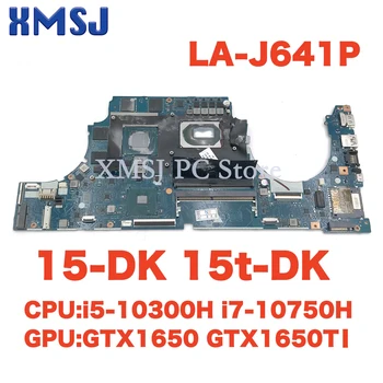 LA-J641P для HP Pavilion Gaming 15-DK Материнская плата ноутбука 15t-DK с процессором i5-10300H i7-10750H GTX1650 GTX1650TI 4G GPU Протестирована на 100%