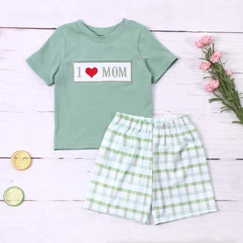 Новое поступление, Комплект Одежды Для Маленьких Мальчиков на День Матери 
