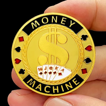 Защита покерных карт Позолоченные монеты Las Vegas Metal Lucky Coins Игровые Фишки Небольшая Подарочная коллекция