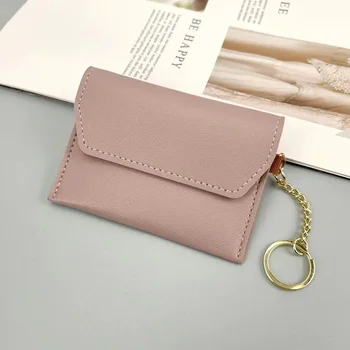 Внешнеторговый Трансграничный Простой женский кошелек с тонкой пряжкой, сумка для банковских карт, сумка для мелочи, рукав для карт, сумка для карт