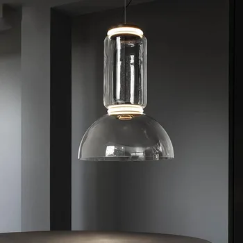 Итальянский дизайн, современный подвесной светильник из прозрачного стекла, Nordic Hanglamp, светодиодный подвесной светильник для столовой, спальни, магазина, ресторана