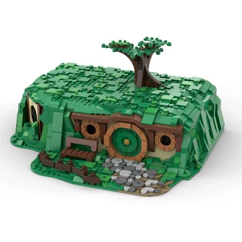 MOC Creative Medieval Bag End LOTR Модель Дома Бильбо Фродо, строительные блоки, Сборочные кирпичи, Обучающая игрушка 