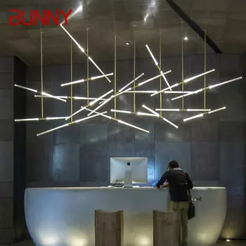 Подвесное освещение BUNNY Nordic LED Современная Креативная Персонализированная художественная люстра, декор для дома, стойки регистрации отеля