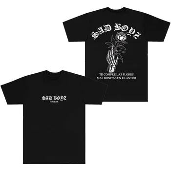 Торговая футболка Junior H SAD Boyz Las Flores, унисекс, футболка с короткими рукавами, повседневная футболка