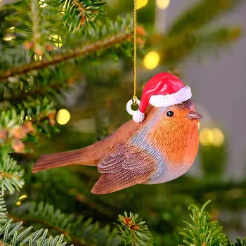 Рождественские украшения в виде животных, Нежный Рождественский кулон, Подвеска в нескольких стилях, подвеска в виде шляпы, подвеска на дереве, создающая атмосферу