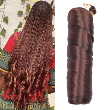 Спиральные локоны для плетения волос, 24-дюймовые Синтетические французские локоны, Омбре, наращивание волос крючком для чернокожих женщин, Светлые Распущенные Волнистые волосы