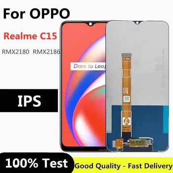 6,5 дюймов Черный Для Oppo Realme C15 2020 RMX2180 RMX2186 ЖК-дисплей + Сенсорная панель Дигитайзер для OPPO Realme C15 lcd