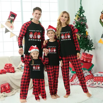 Рождественские Семейные Пижамы для Детей, Пижамный Костюм для Мамы И Папы 2024, Новогодние Праздничные Рождественские Наряды