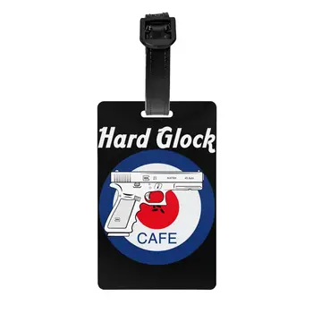 Винтажная жесткая Багажная бирка Glock Cafe, изготовленный на заказ из США Пистолет, Багажные бирки с логотипом пистолета, Идентификационная этикетка для защиты конфиденциальности