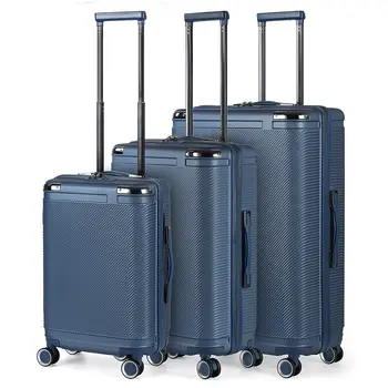 Комплекты для багажа из 3 предметов Легкий прочный Спиннерный чемодан с жестким корпусом и замком TSA, комплект чемоданов из ABS