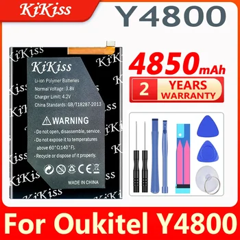 KiKiss 4850mAh Аккумуляторная Батарея Y4800 для Oukitel Y4800 Аксессуары Для Мобильных Телефонов с Длительным Временем ожидания ACCU Запасной аккумулятор