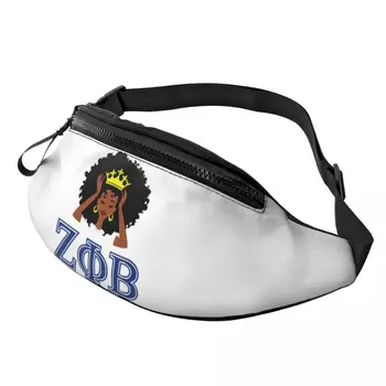 Поясная сумка Zeta Phi Beta 1920 для мужчин и женщин, поясная сумка через плечо ZOB King Queen на заказ для бега, сумка для телефона, сумка для денег