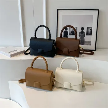 Легкая роскошная Нишевая дизайнерская сумка через плечо Женская сумка 2023 Новая мода Маленькие квадратные сумки Корейская версия Простая сумка через плечо