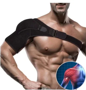 Защитный неопреновый бандаж для восстановления плечевого ремня, регулируемый плечевой ремень, спортивные компрессионные рукава сзади
