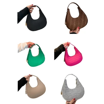 Сумки Универсальные сумки через плечо для девочек Женская сумка для подмышек модная сумка для подмышек однотонная модная сумка