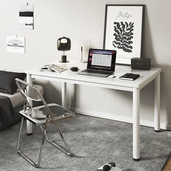 White Ins Письменный компьютерный стол Настольный Современный домашний офисный стол Студенческий рабочий стол Стол для ноутбука для офисной мебели Escritorio