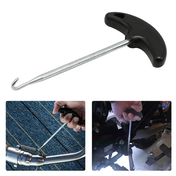 Универсальный установщик съемника пружинного крючка для выхлопной системы мотоцикла с Т-образной ручкой, инструмент для снятия шплинта с пружинного крючка для выхлопной трубы