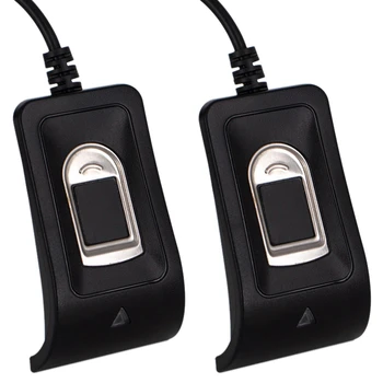 2X Компактный USB-сканер для считывания отпечатков пальцев, надежная система биометрического контроля доступа