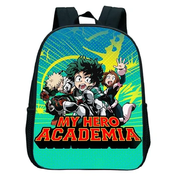 3D Рюкзак My Hero Academia Deku, сумка для детского сада, детская сумка для книг, школьный рюкзак с героями мультфильмов для мальчиков и девочек, водонепроницаемый рюкзак для малышей