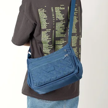 Стильная сумка-мессенджер через плечо, большая вместительная сумка для покупок, дорожная сумка, подарок на день рождения