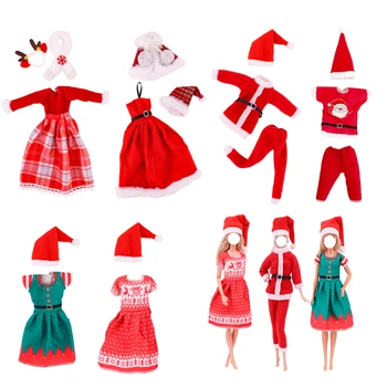 Рождественский костюм, праздничное платье для 11,8-дюймовой куклы Барби, аксессуары, Модная одежда для куклы Кен, Подарочный кукольный домик, Игрушки для детей