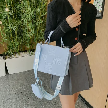 Женские сумки-тоут большой емкости с тиснеными буквами, сумочка для поездок на работу, роскошная дизайнерская сумка, женские повседневные сумки-мессенджеры через плечо