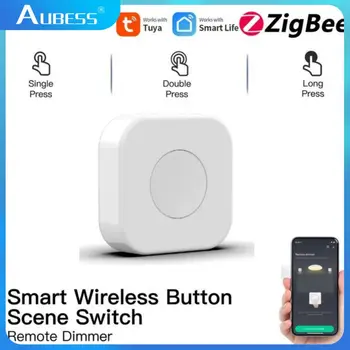 Беспроводной Мини-Переключатель Aubess Zigbee Sensor One Key Control Button Smart WiFi Remote Control Home Automation Для Tuya Smartlife