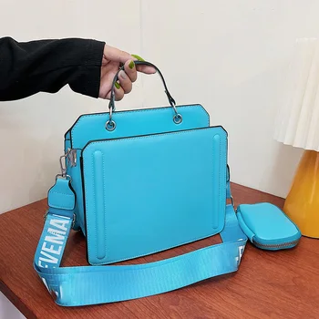 Дизайнерская сумка Популярные женские сумки через плечо и широкополые шляпы Luxry Известного бренда из искусственной кожи, сумка-тоут через плечо 2023 г.