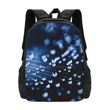 ... Страна грез... Сумки с рисунком рюкзака для подростков и студентов колледжа Blue Australia Bokeh Nikon D80 Canberra Drops Droplets