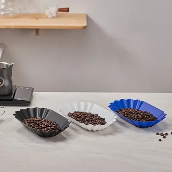 Аксессуары Контейнер для образцов кофе в зернах Эспрессо Зеленая Тарелка для лотка Пластиковая подставка для зерен 1шт