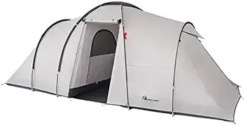 Палатка для человека, семейная палатка для кемпинга, водонепроницаемая и ветрозащитная с разделенной занавеской для 2 отдельных комнат и двухслойная переносная с C