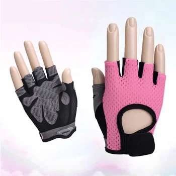 Женские спортивные перчатки для защиты от езды на велосипеде, поднятия тяжестей, половина для занятий фитнесом, женский тренажерный зал