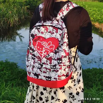 Minisp Sanrio Cute HelloKitty, Школьная сумка большой емкости, Студенческий рюкзак, Женский Легкий mochilas para niñas