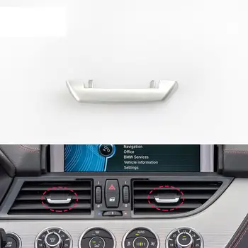 Хромированная пластина автомобиля, переключатель вентиляционного отверстия кондиционера, зажим для карты розетки, Плектр для регулировки направления ветра для BMW Z4 E89
